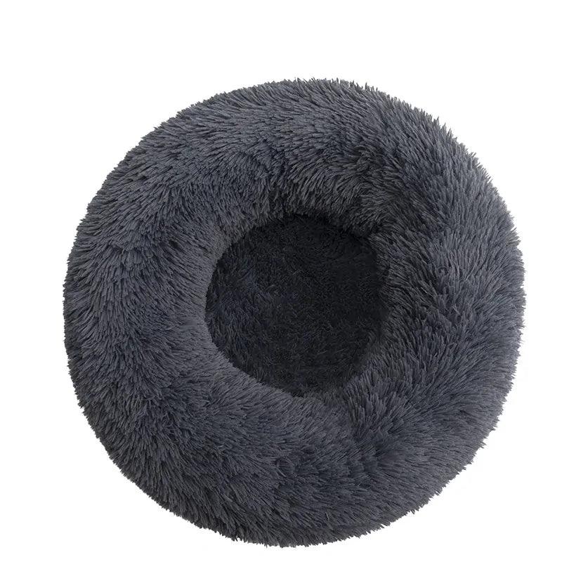 Round Long Plush Dog Beds for Large Dogs - Onemart