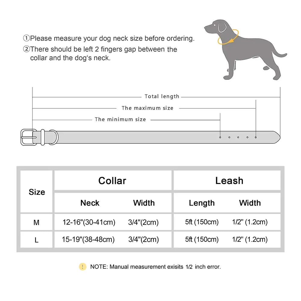 Dog Collar and Leash Set - Onemart