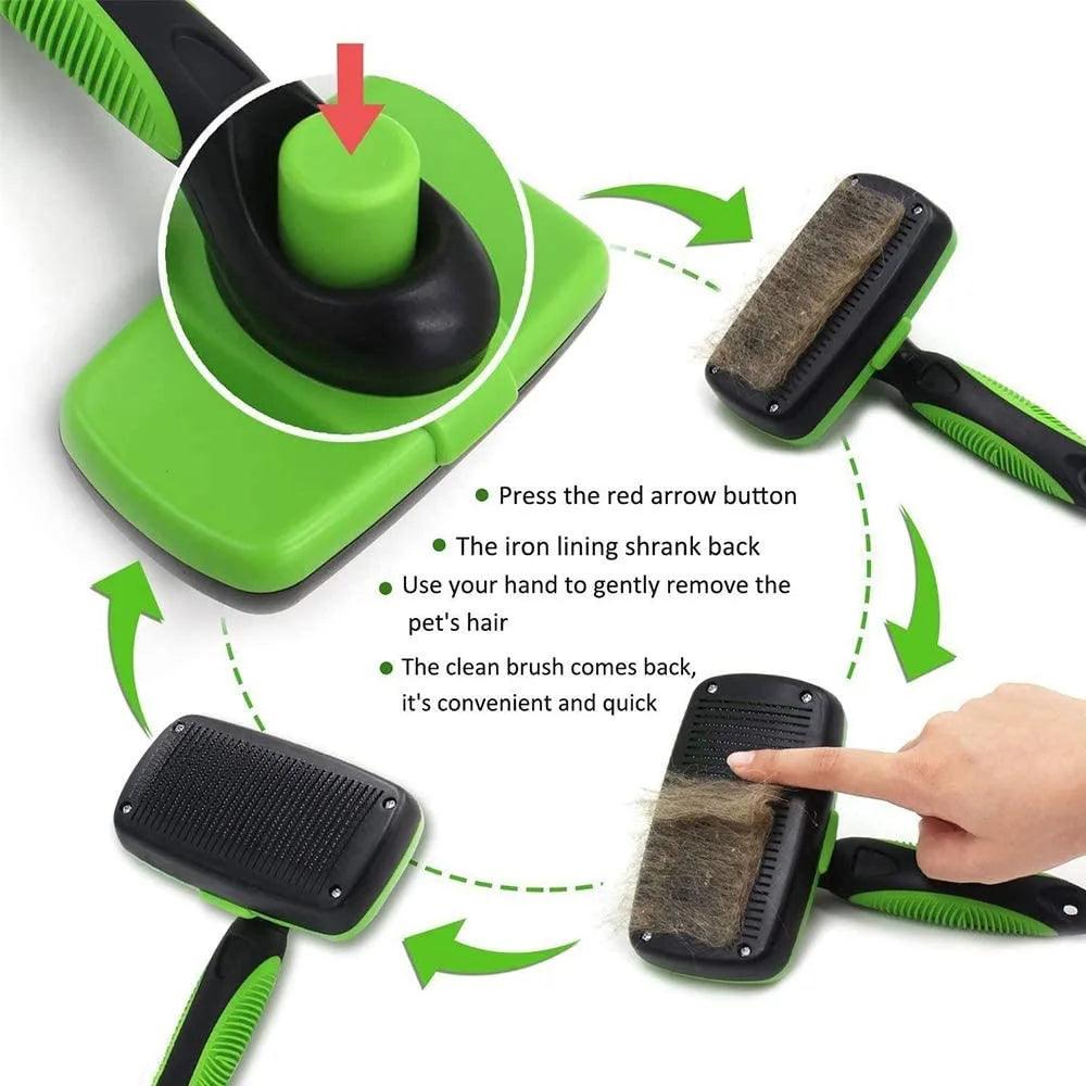 Self Cleaning Dog Brush - Onemart