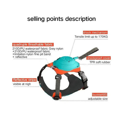 Retractable No-Pull Dog Harness