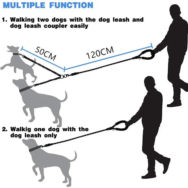 Double Lead Dog Leash - Onemart