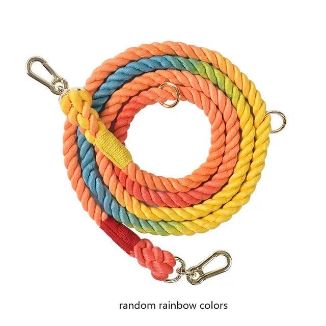 Handmade Braided Cotton Rope Dog Leash - Onemart