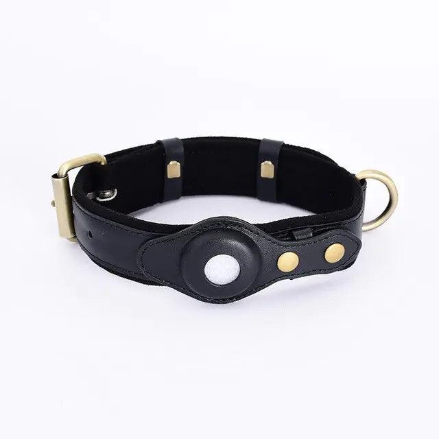 Leather Anti-Lost Dog Collar - Onemart