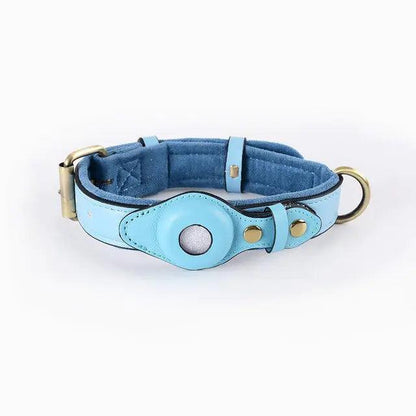 Leather Anti-Lost Dog Collar - Onemart