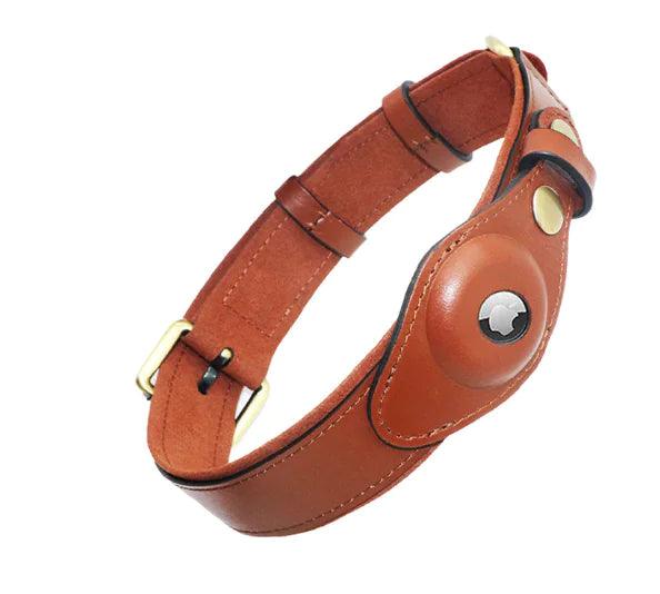 Leather Anti-Lost Dog Collar - Onemart