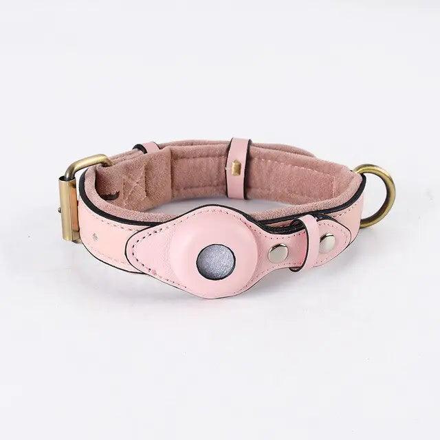 Leather Anti-Lost Dog Collar - Onemart