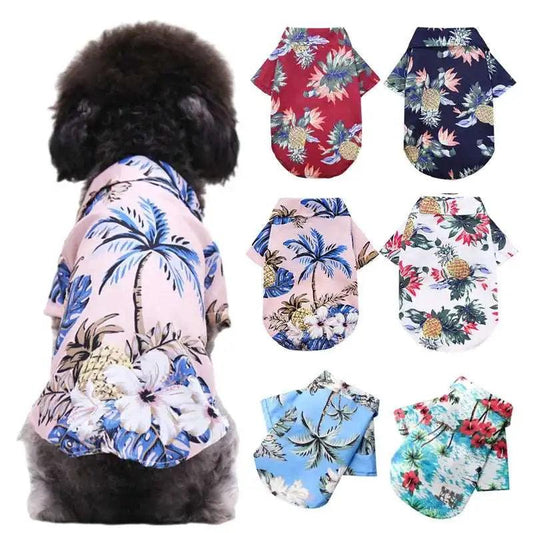 Hawaiian Tropical Dog T-Shirts - Onemart