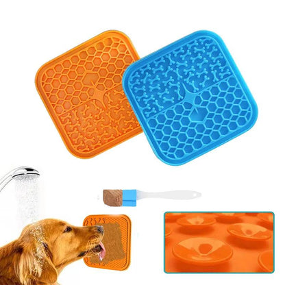 Peanut Butter Lick Pad For Pets: Slow Feeding Mat - Onemart