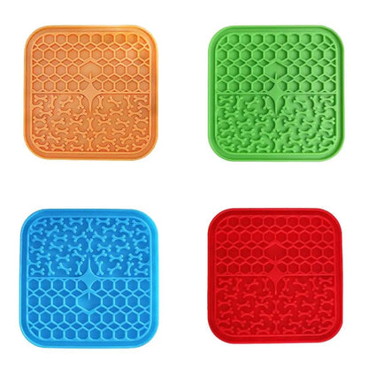 Peanut Butter Lick Pad For Pets: Slow Feeding Mat - Onemart