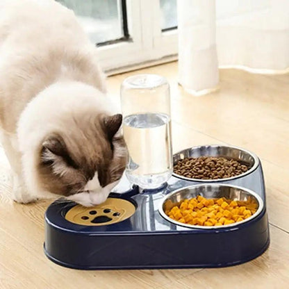 Pet Feeder Bowl With Water Dispenser - Onemart