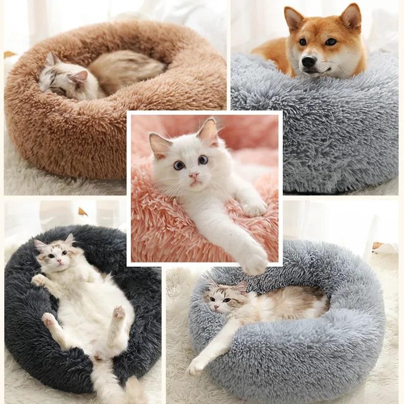 Plush Round Dog Bed - Onemart