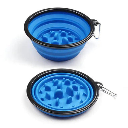 Portable Anti-Gulp Slow Feeder Dog Bowl - Onemart