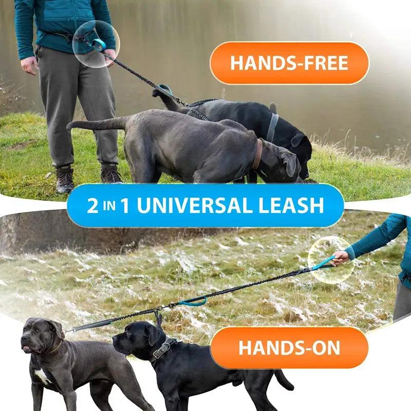 Reflective Comfort Leash Duo - Onemart