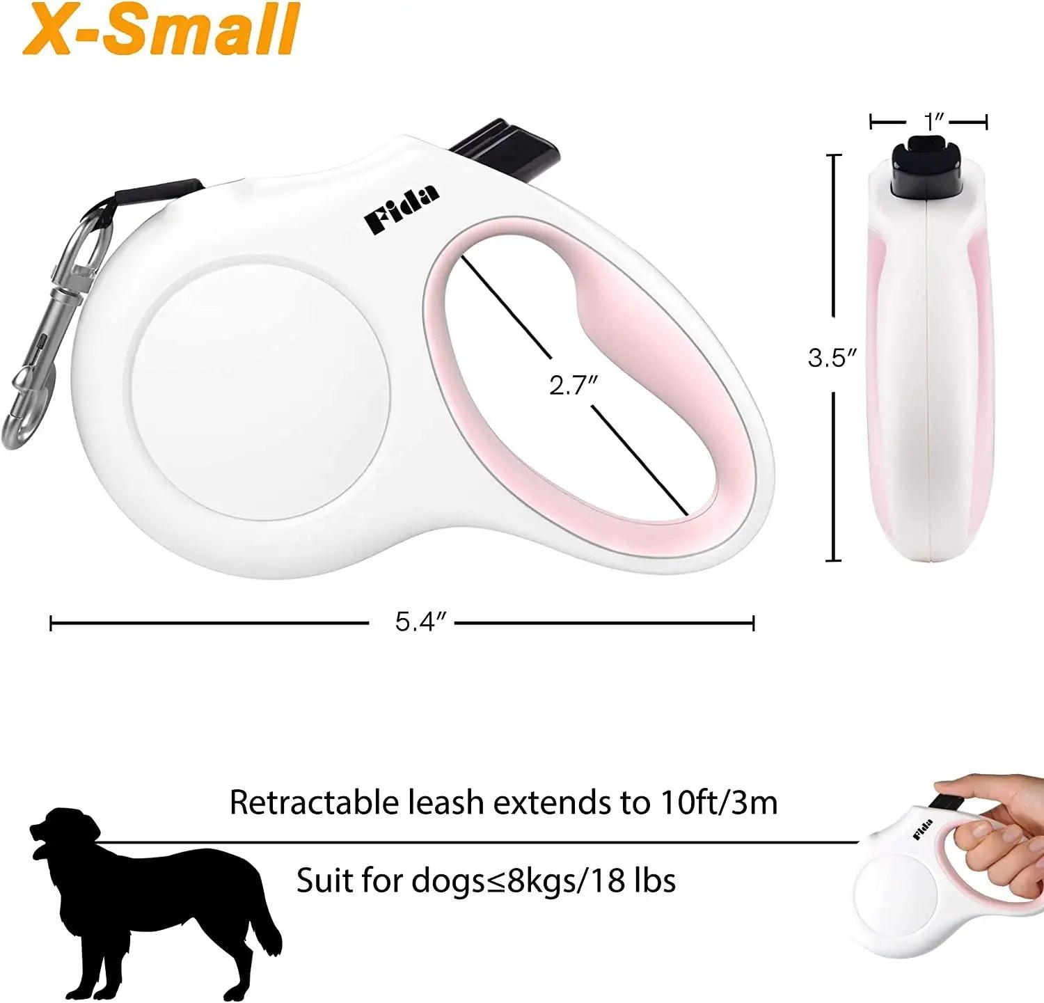 Retractable Dog Leash with Dispenser and Poop Bags - Onemart