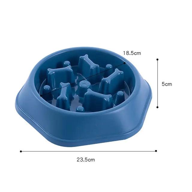 Slow Feeder Bone Design Pet Bowl - Onemart