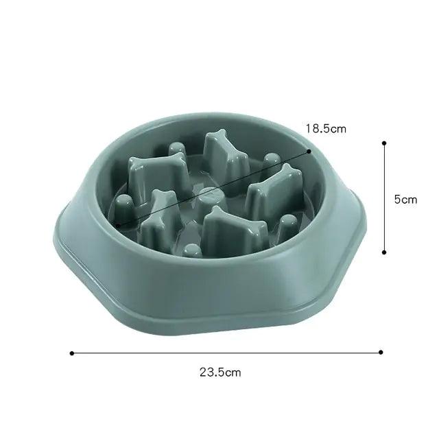 Slow Feeder Bone Design Pet Bowl - Onemart